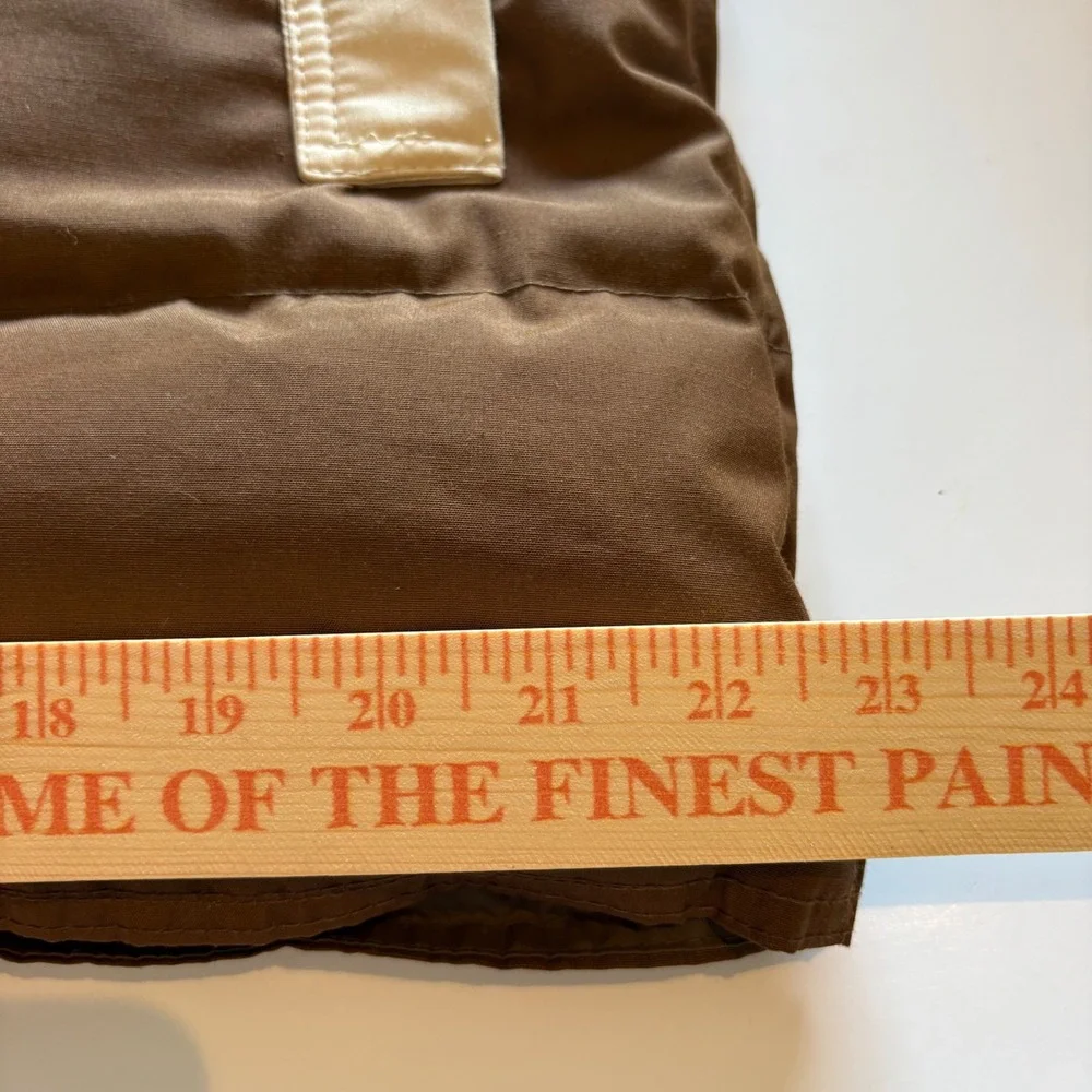 Vtg 70s‎ Comfy Goose Down Western Puffer Jacket Brown Mens M/L Womens XL Parka